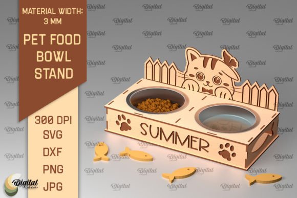 Download Cat Food Bowl Stand Laser Cut - Bowl Collection