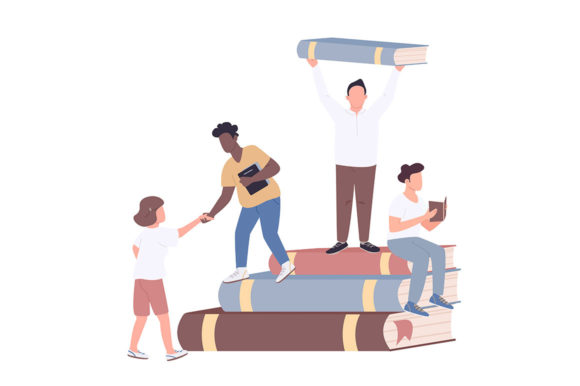 Download Inclusive College Community Flat Concept - Premium Resources